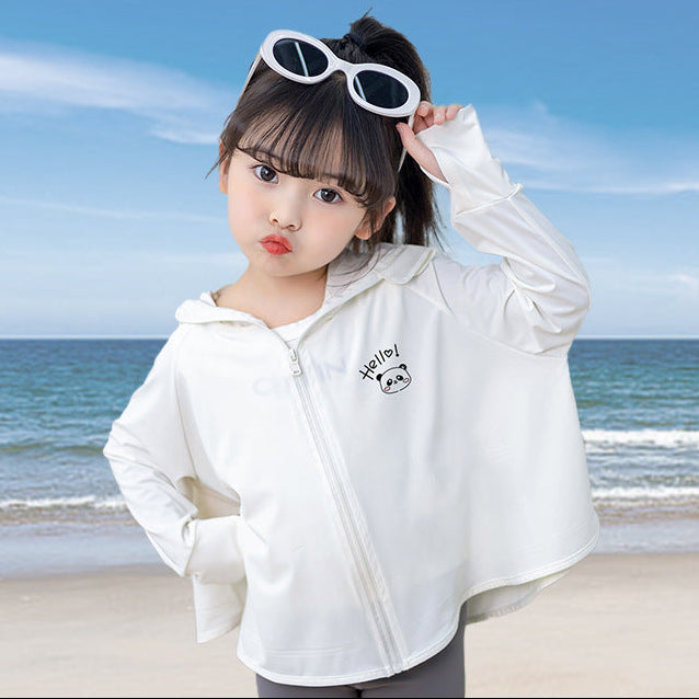 Women lightweight UV protection jacket with hood and zipper Chichicherry