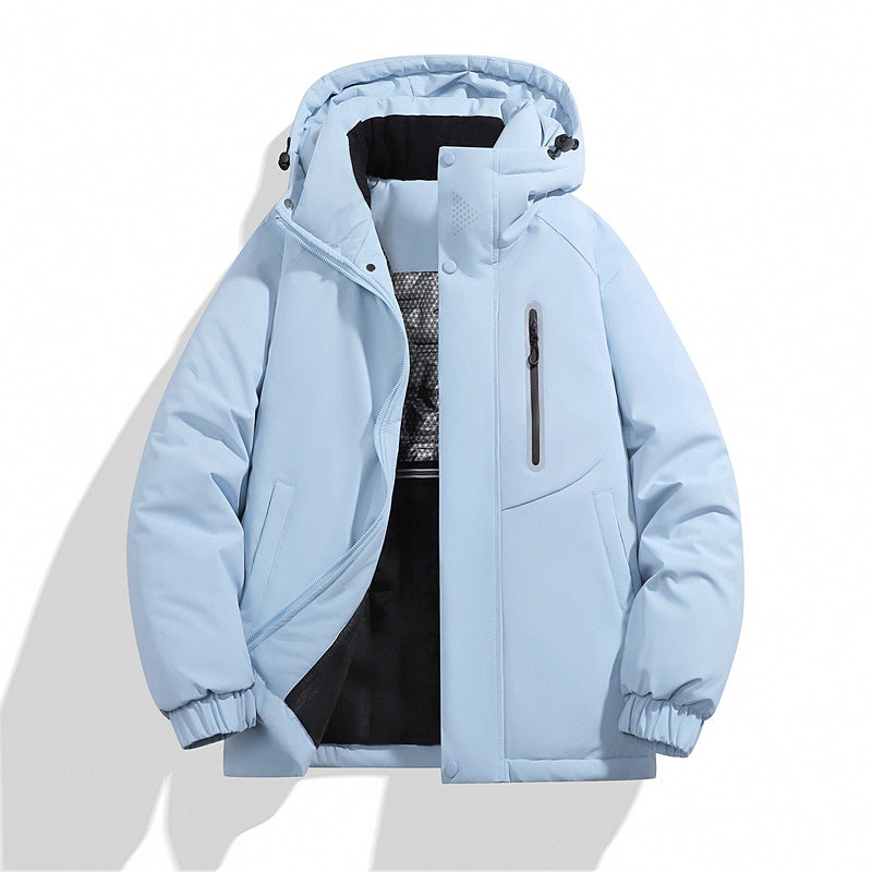 Men's Padded Hooded Winter Jacket with Water-Repellent Membrane and Welded Chest Pocket Chichicherry