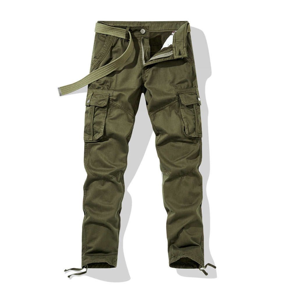 Men's Technical Cargo Work Pants with Reinforced Knees and Adjustable Leg Opening Chichicherry