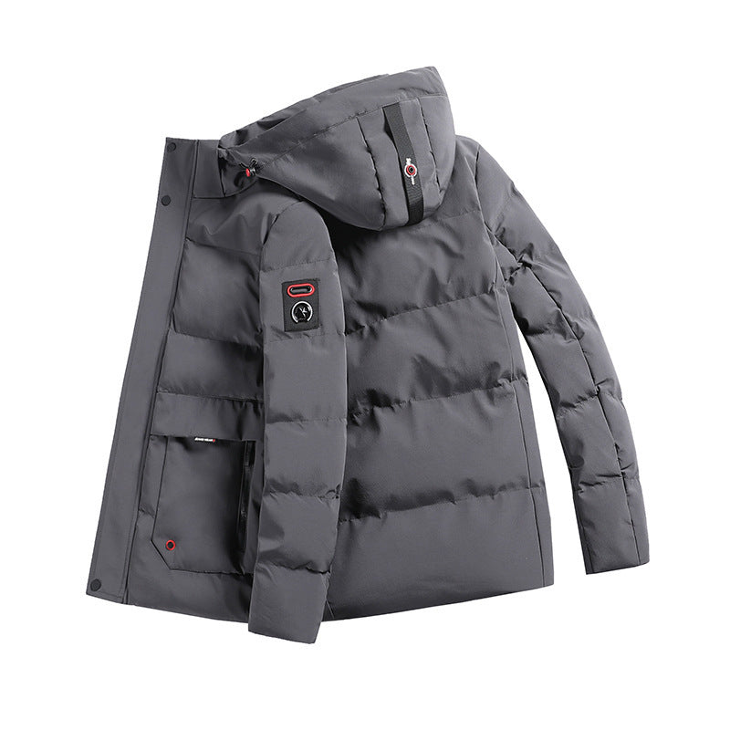 Men's padded parka with hood and large front pockets Chichicherry