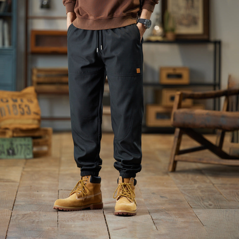 Men's Cargo Jogger Pants with Drawstring, Reinforced Knee Inserts and Elastic Cuffs Chichicherry
