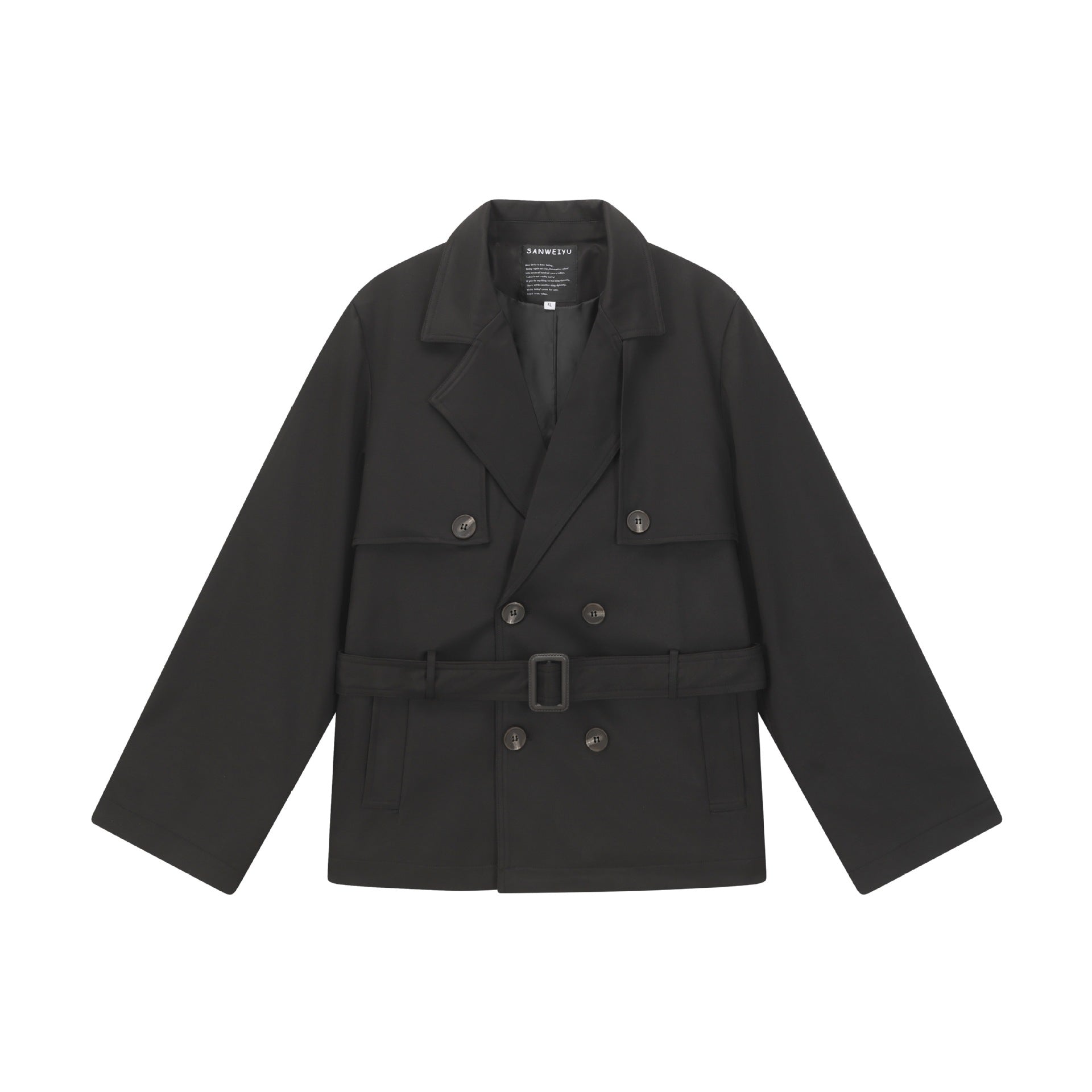 Women's Double-Breasted Trench Coat Chichicherry
