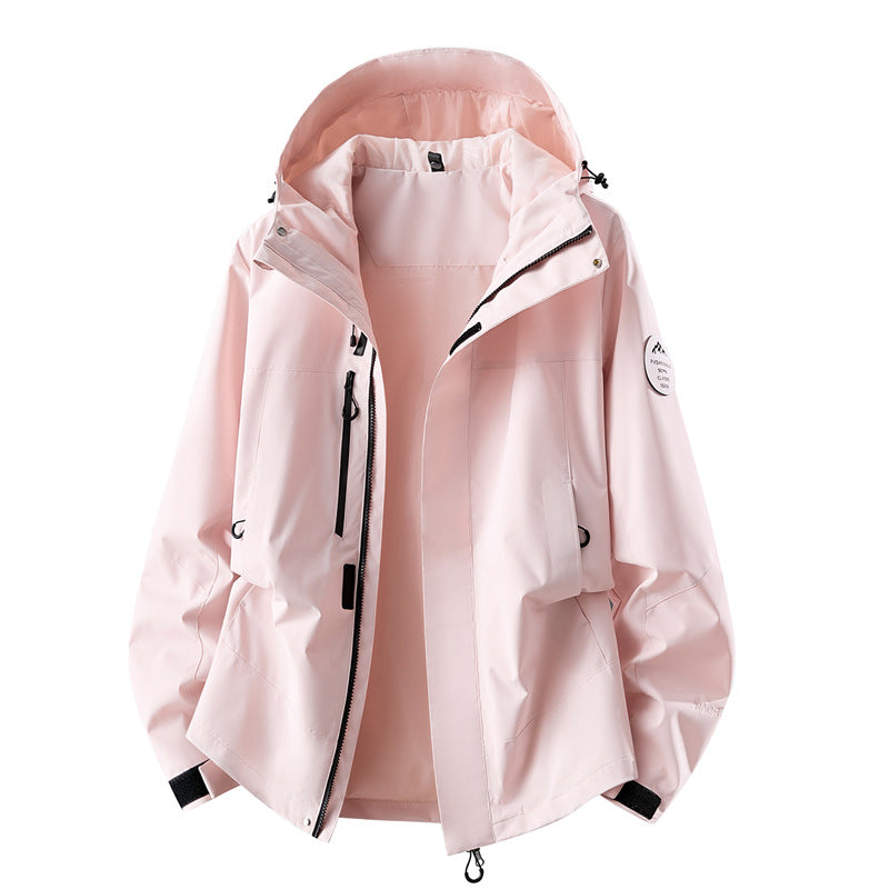 Women's technical three-layer softshell rain jacket with taped seams and multifunctional pockets Chichicherry