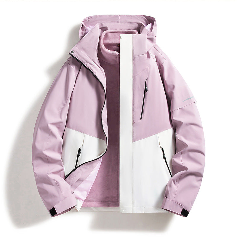 Women's weatherproof softshell ski jacket with fleece lining and hood Chichicherry