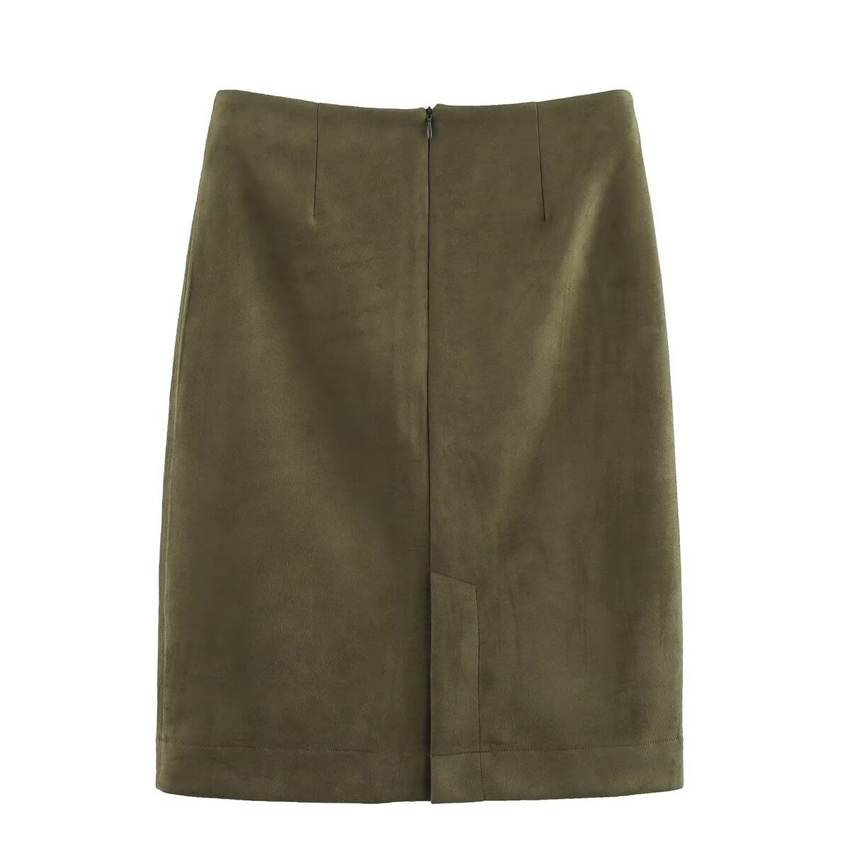 Women's two-piece velour-look set with oversized bomber jacket and fitted pencil skirt Chichicherry