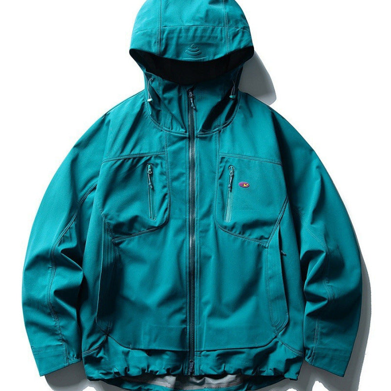 Unisex Technical Softshell Field Jacket with welded seams, four zippered pockets, and extended back part Chichicherry
