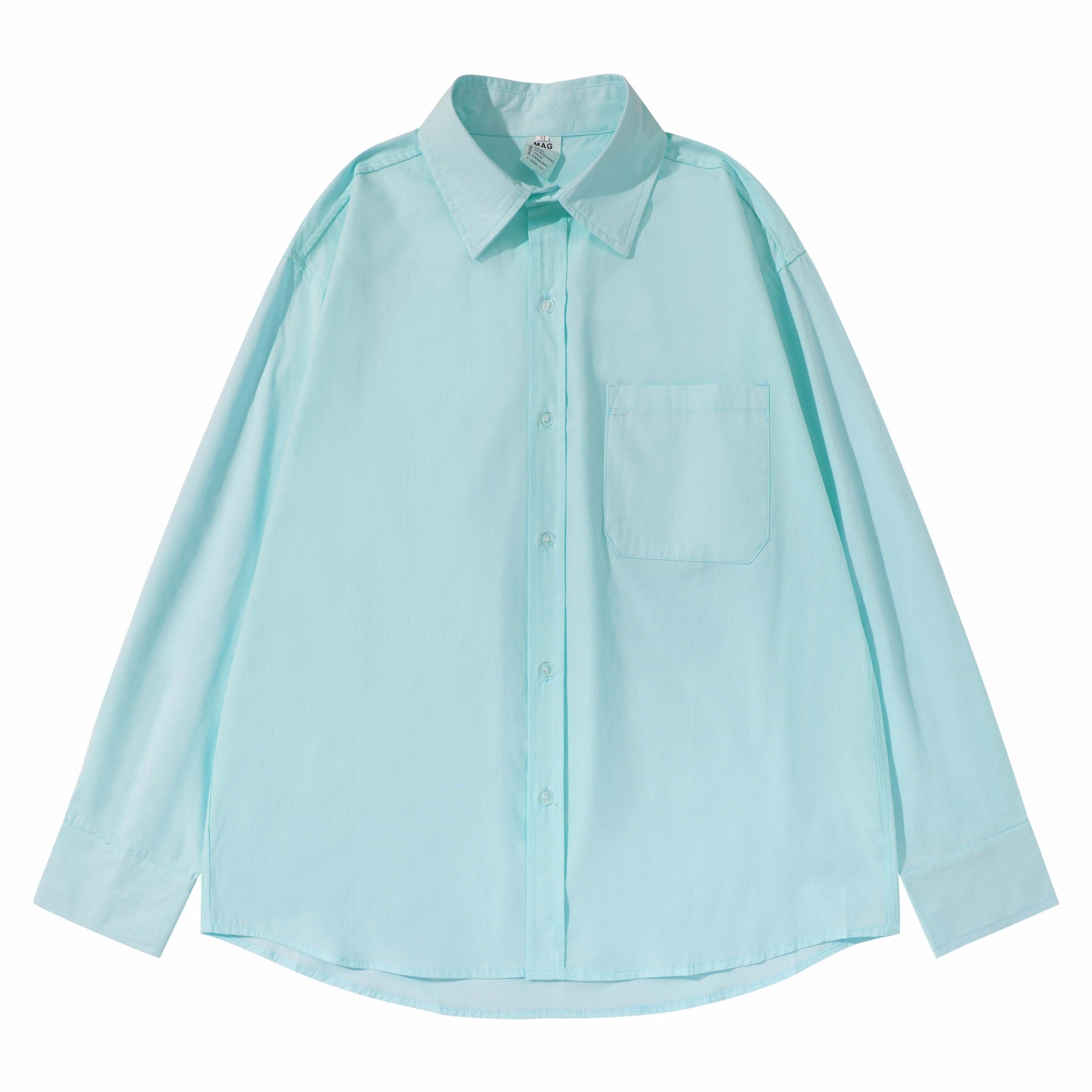 Unisex Boxy shirt with Kent collar, applied breast pocket and relaxed fit Chichicherry