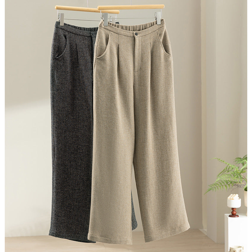 Women sleeveless tailored wool blend vest with shawl collar look and waist strap Chichicherry