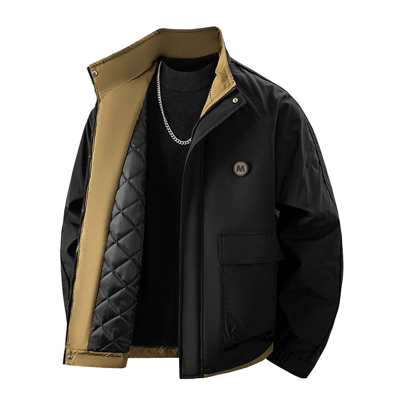 Men's utility blouson with quilted thermo lining and flap pockets Chichicherry