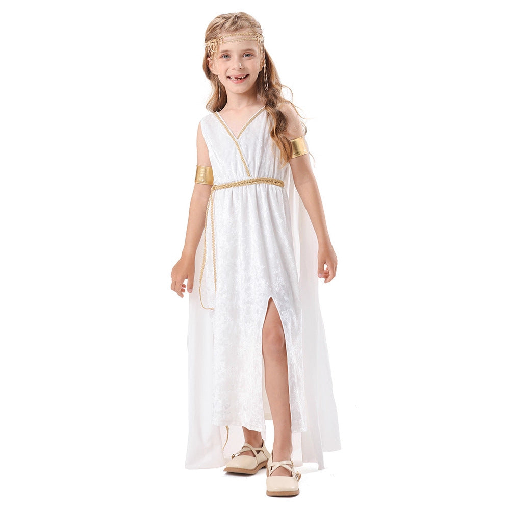 Ladies mythological costume dress with flowing cape Chichicherry