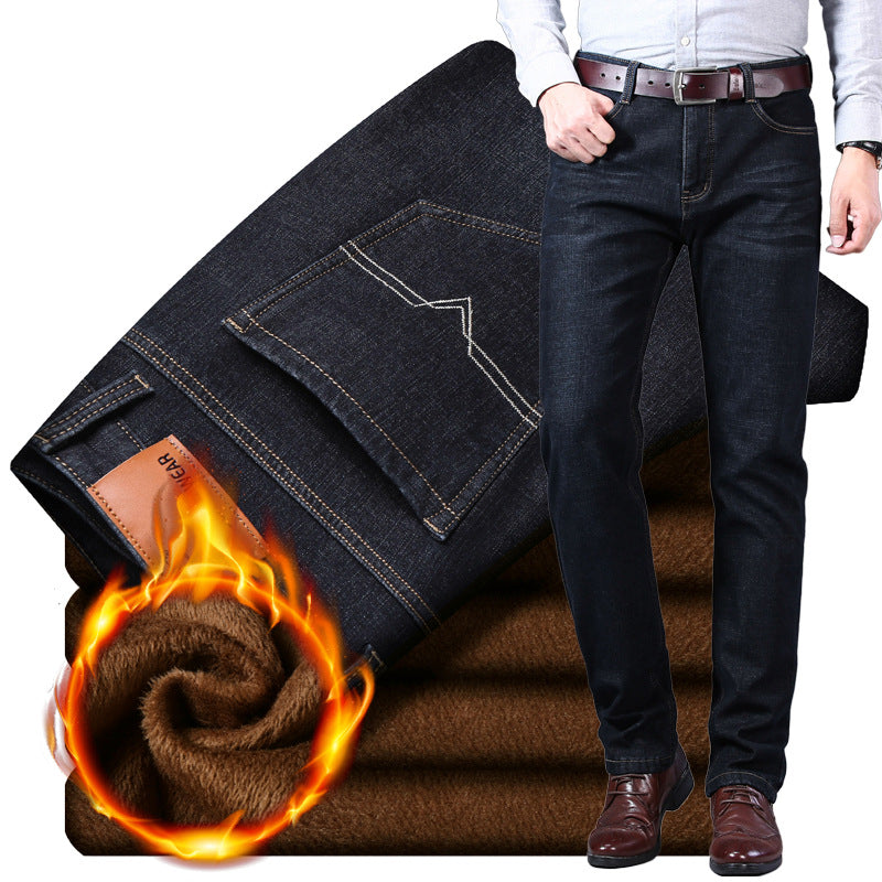 Men's thermo jeans with dense teddy lining and sturdy denim cut Chichicherry