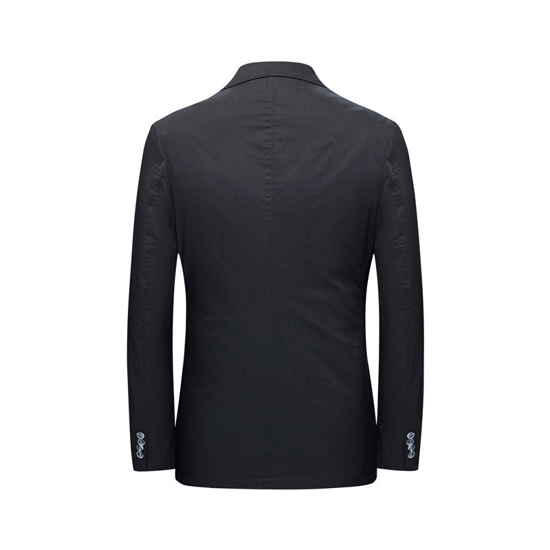 Men's Lightweight Unstructured Blazer with Two Buttons and Patch Pockets Chichicherry