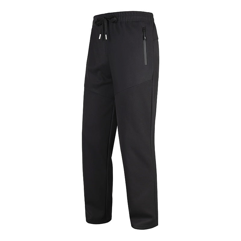 Men's Athletic Casual Jogging Pants with Elastic Waistband, Zipper Pocket & Ergonomic Seams Chichicherry