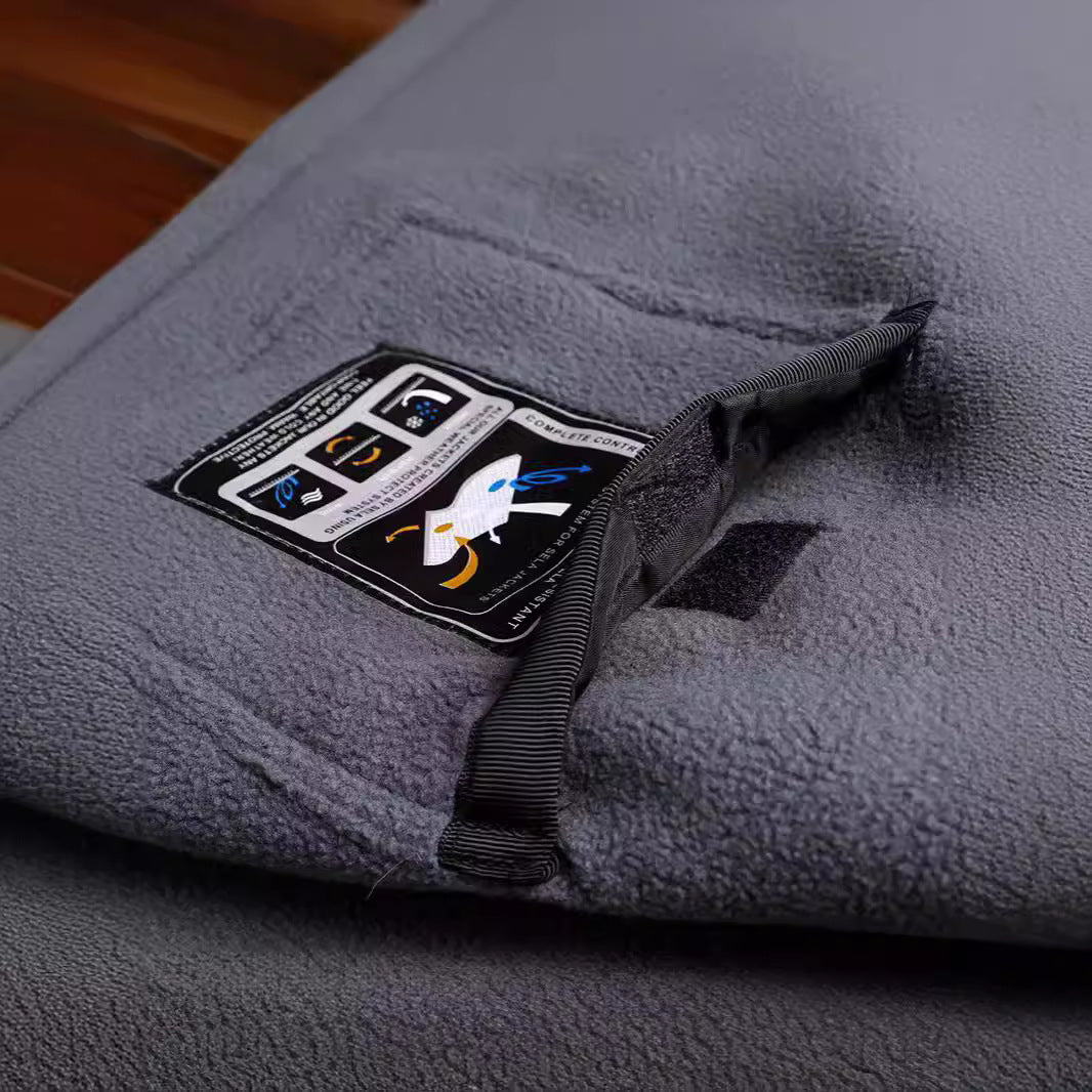 Men's Padded Utility Vest with Fleece Lining, Snap Button and Zipper Fastening Chichicherry