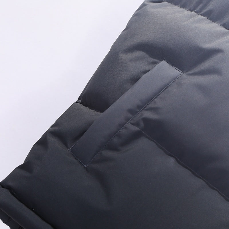 Men's Padded Quilt Vest with High Collar and Thermal Insulation Chichicherry