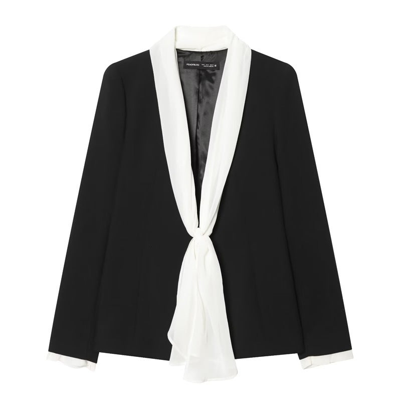 Women's elegant high-waisted wide-leg suit pants with crease Chichicherry