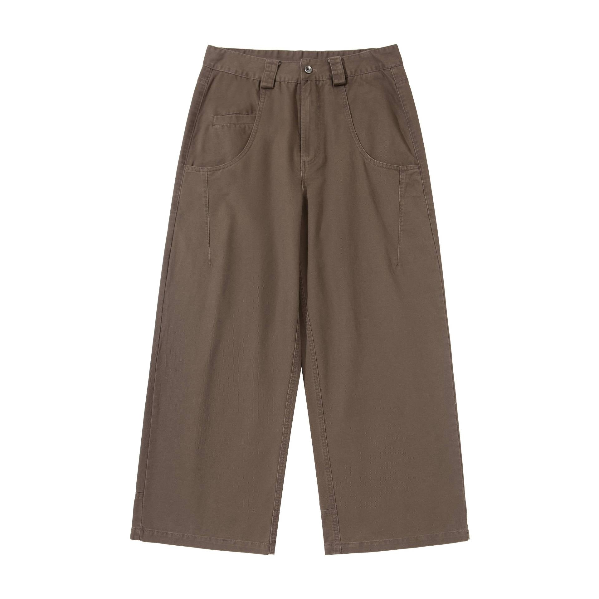 Women's High-Waist Utility Culotte with Wide Leg and Patch Pockets