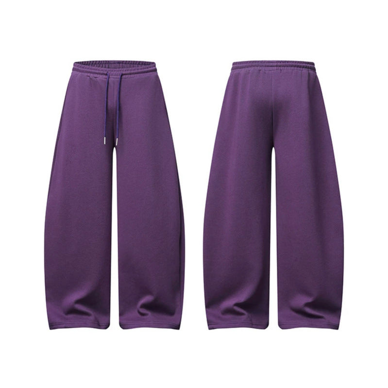 Women's palazzo sweatpants with high elastic waistband, drawstring and extra wide leg Chichicherry