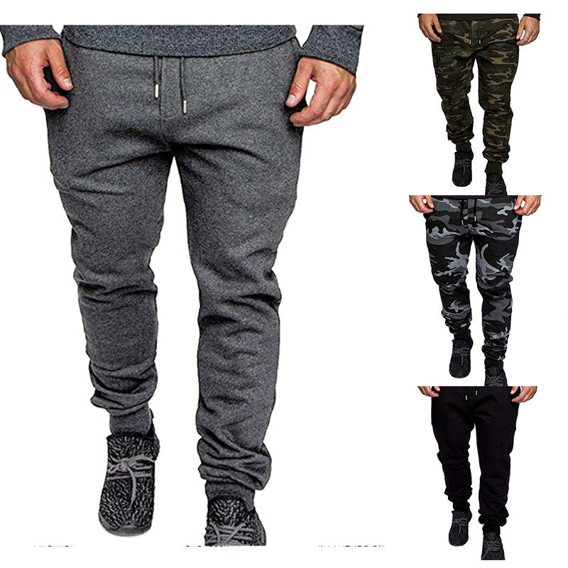 Men's Tapered Sweatpants made of cotton blend with elastic waistband, drawstring, and ribbed cuffs Chichicherry