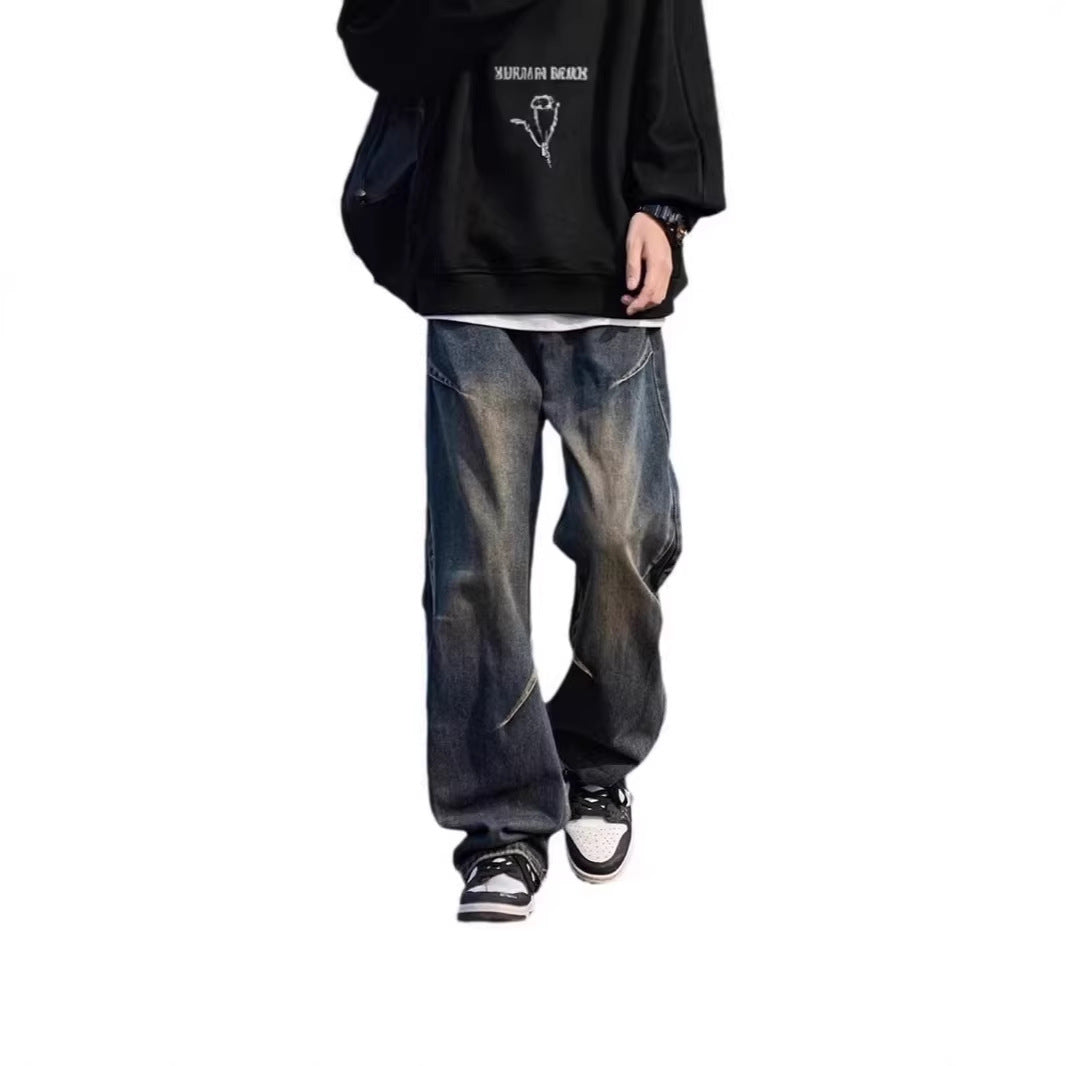 Men's Loose-Fit Jeans Chichicherry