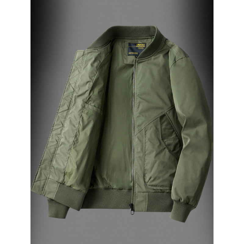Herren Classic Bomberjacke im Utility-Look mit gesteppter Thermofütterung und Schrägeingrifftaschen Chichicherry