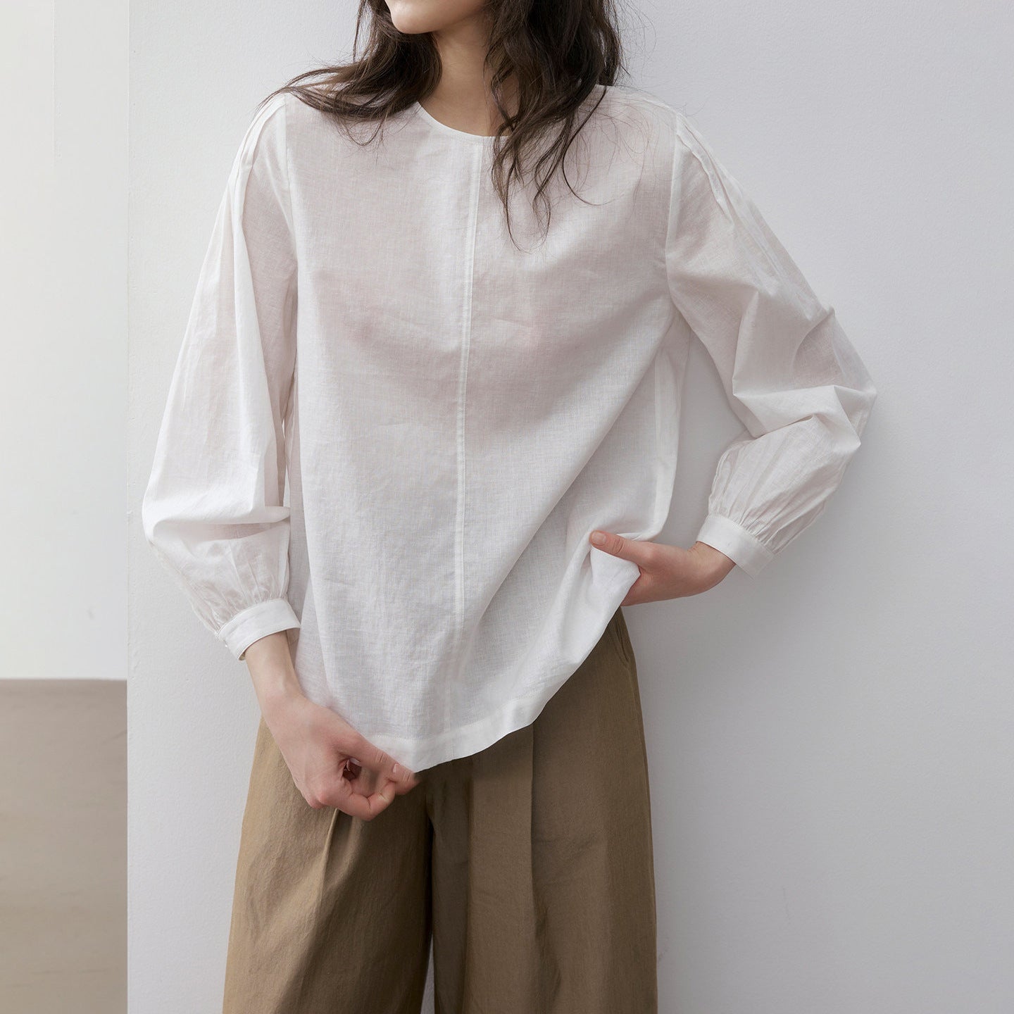 Ladies Elegant and Casual Denim Blouse Drune