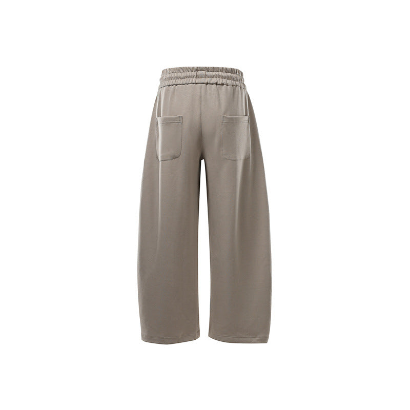 Women's Wide Sweatpants with High Waist, Drawstring and Side Pockets Chichicherry