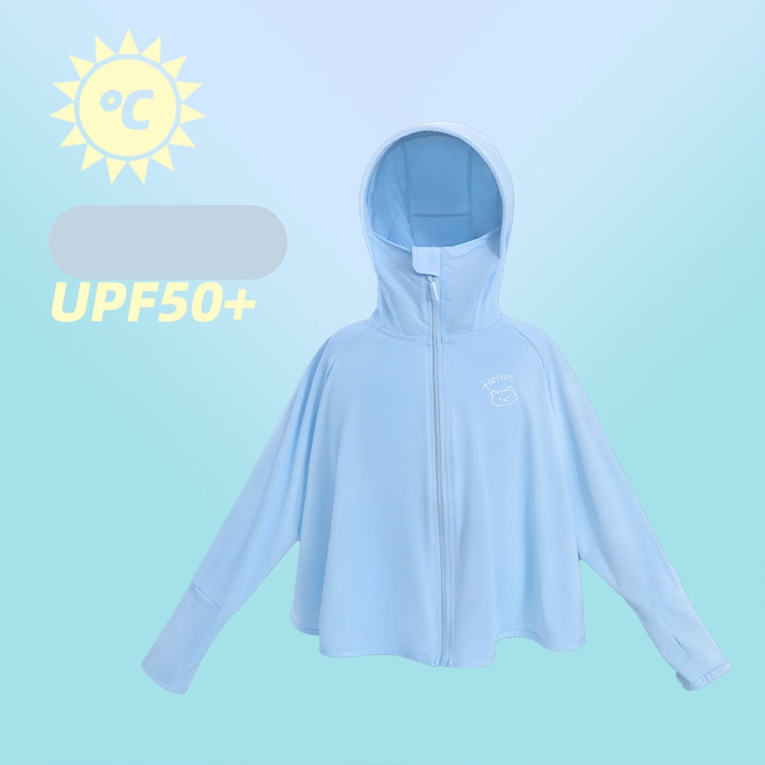 Women's Lightweight and Breathable Protective Jacket with Hood Chichicherry