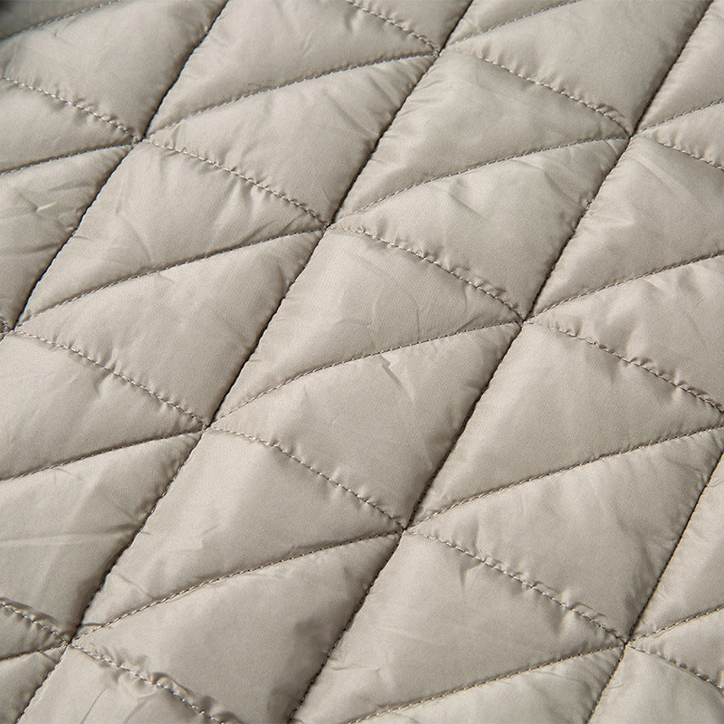 Men's Structured Bomber Jacket with Waffle Knit, Lightly Lined and Snap Placket Chichicherry