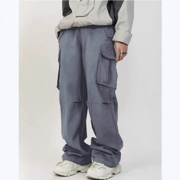 Men's Loose Utility Cargo Pants with Multi-Function Pockets & Casual Baggy Fit Chichicherry