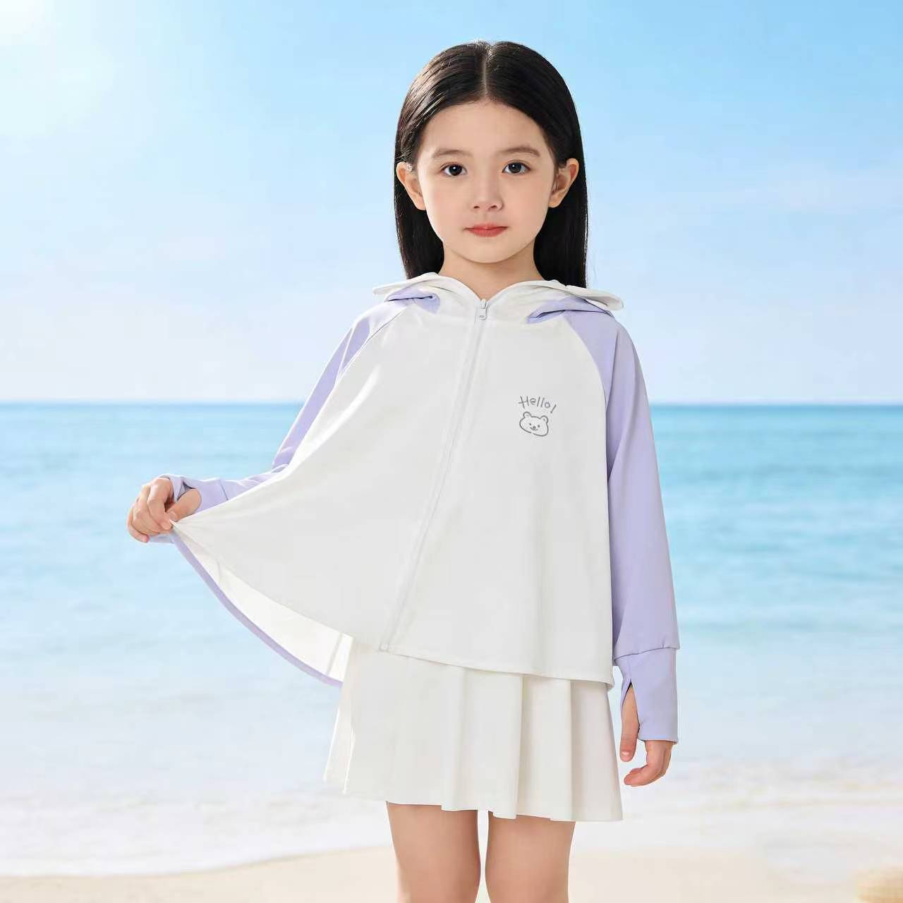 Women's Summer UV Protection Jacket with Hood Chichicherry