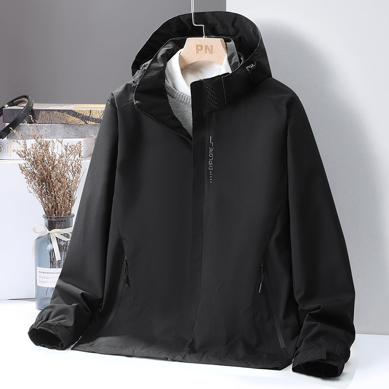 Women's lightweight water-repellent hooded jacket with breathable membrane and concealed zipper Chichicherry