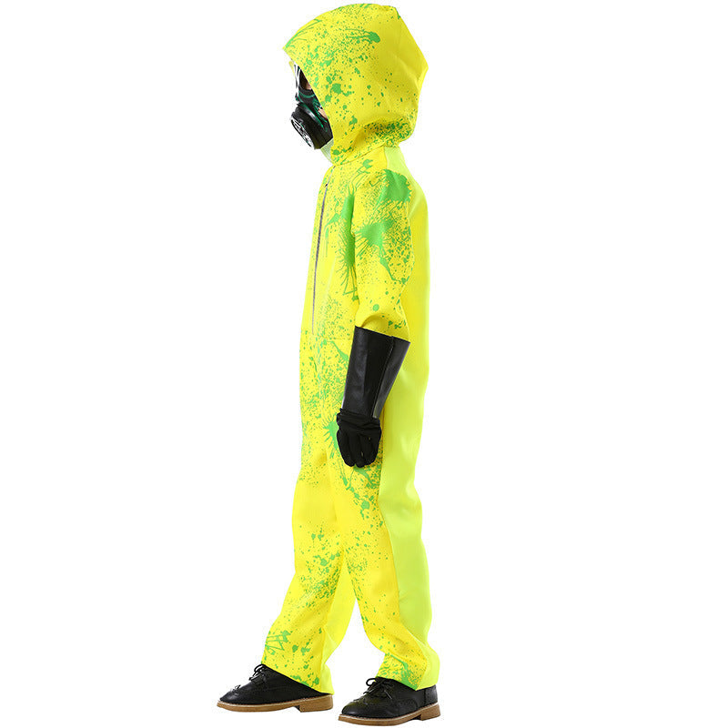 Unisex safety suit with hood and gas mask Chichicherry