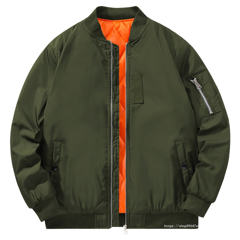 Men's bomber jacket in aviator style with padded thermal lining and sleeve utility pocket Chichicherry