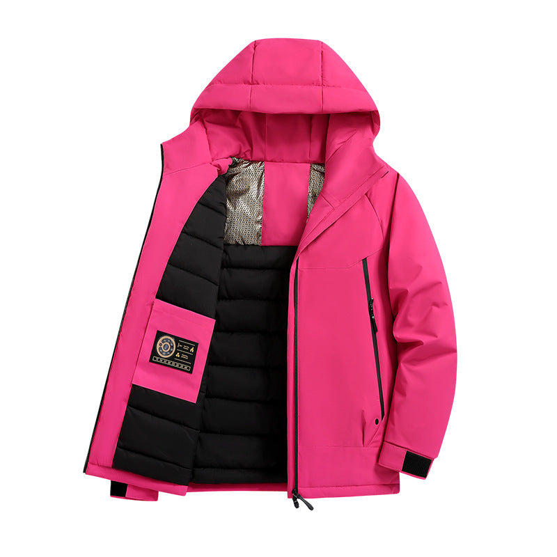 Men's Insulated Softshell Parka with Technical Hood, Windproof Outer Shell and Inner Pockets Chichicherry