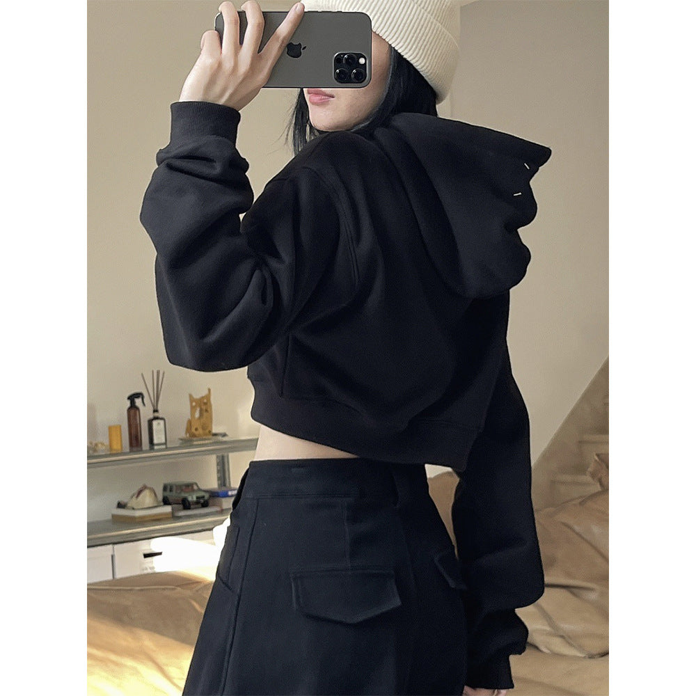 Ladies extra-wide high-waisted palazzo pants in baggy style with wide leg and deep crotch Chichicherry