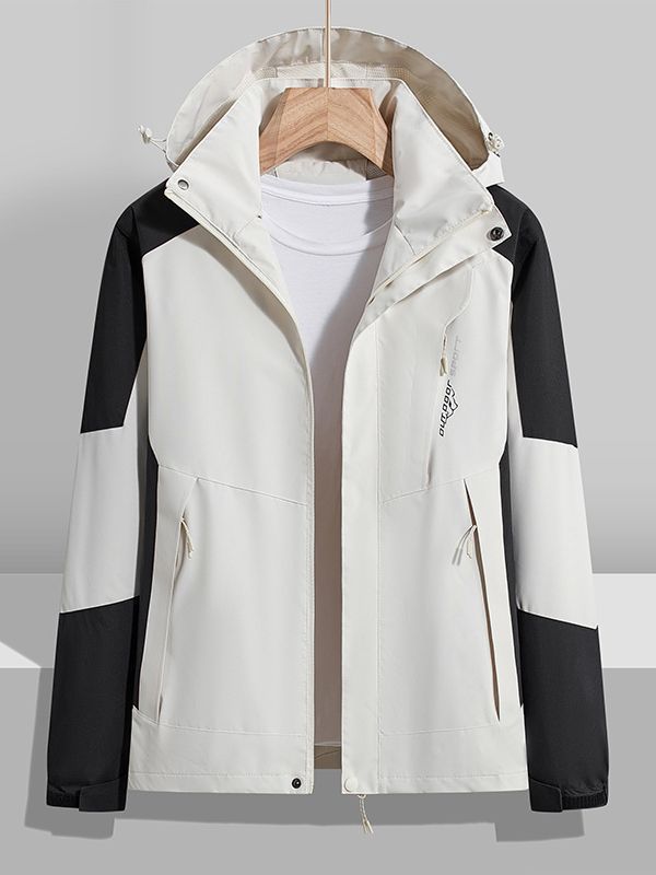 Women's two-layer waterproof outdoor jacket with hood, breathable membrane and adjustable waist Chichicherry