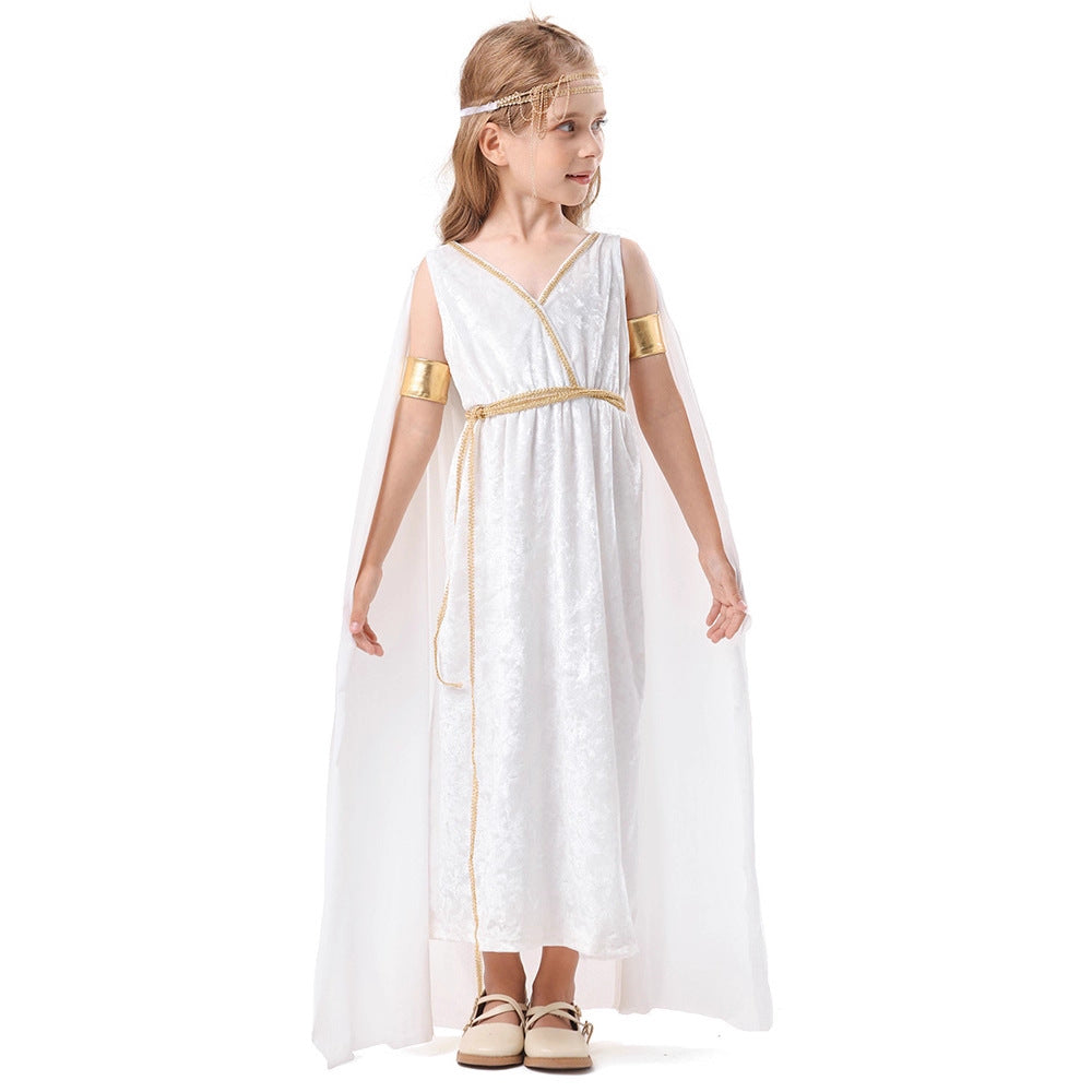 Ladies mythological costume dress with flowing cape Chichicherry