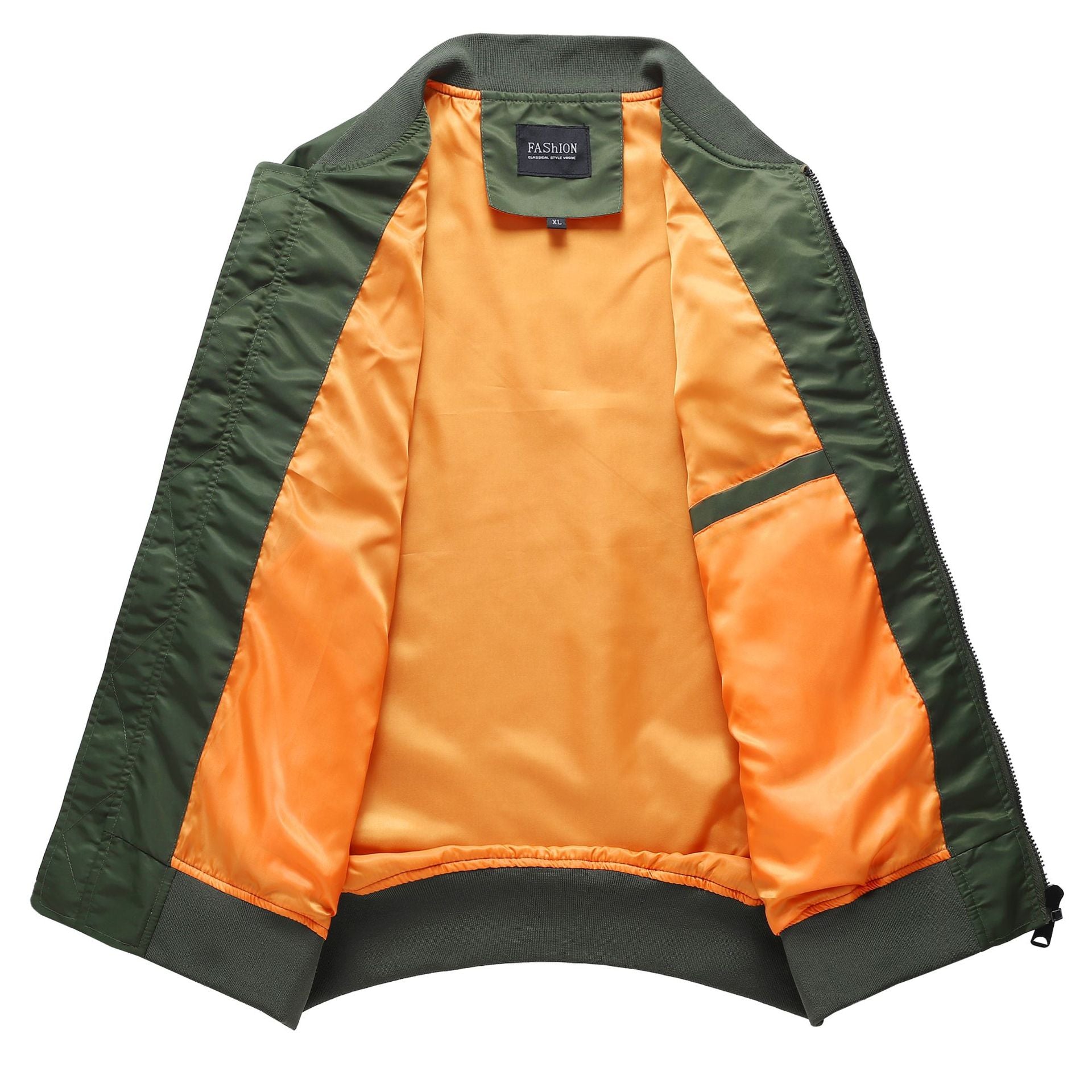Men's pilot bomber with sleeve organizer, utility pockets, and ribbed cuffs Chichicherry