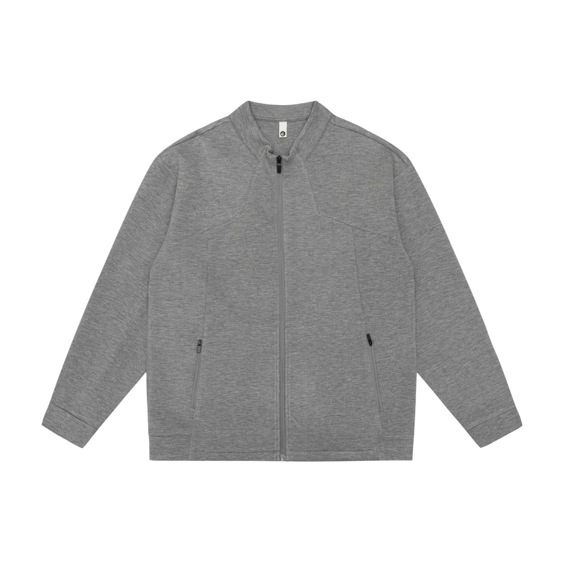 Unisex Oversize Zip Jacket made of heavy cotton blend with stand-up collar and zip pockets Chichicherry