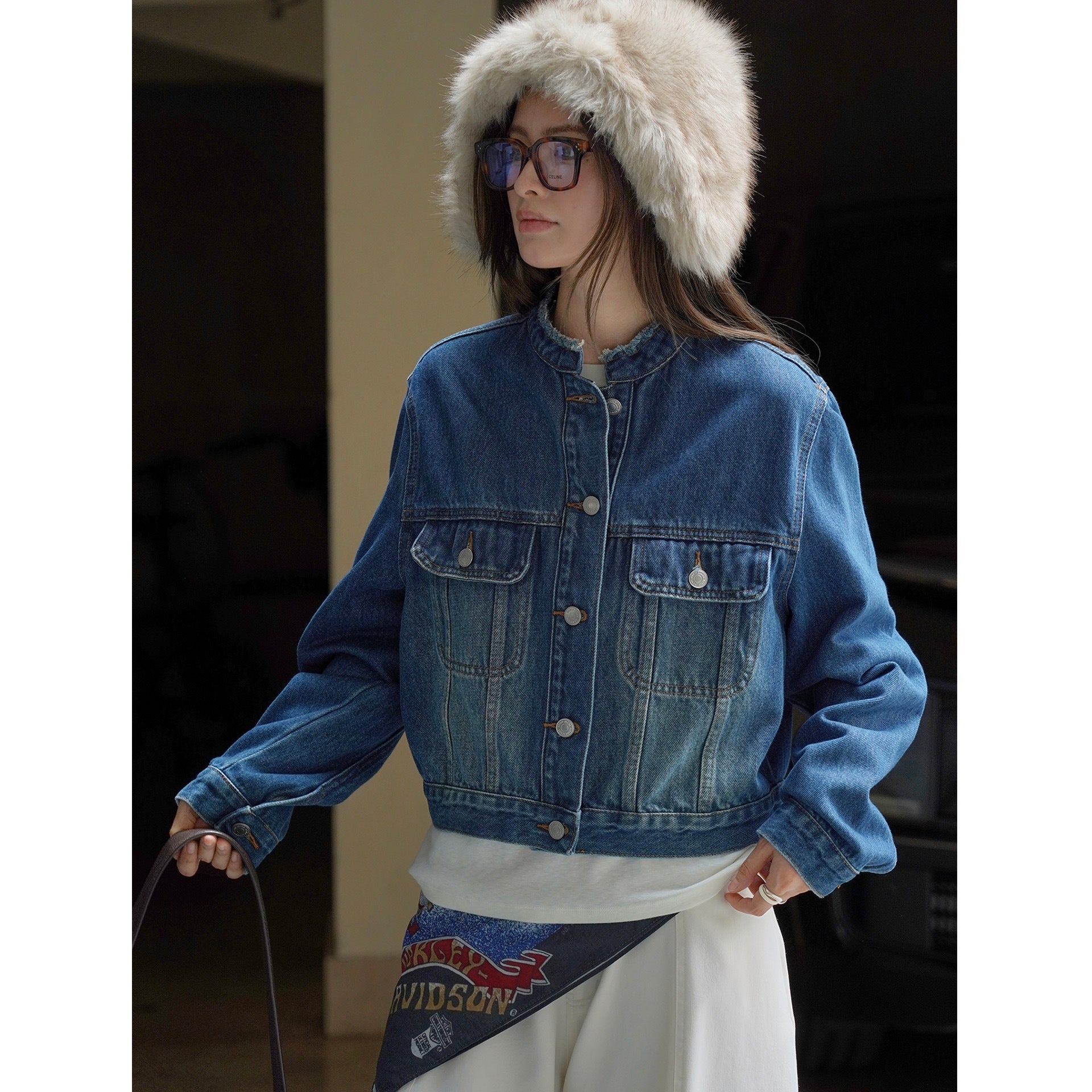 Women's Trapper Hat with Cozy Faux Fur Look and Ear Flaps Chichicherry