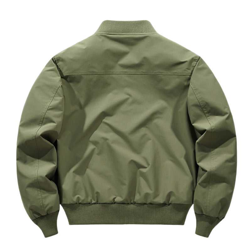 Men's Technical Bomber Jacket with Windproof Shell, Ribbed Cuffs and Zipper Pockets Chichicherry