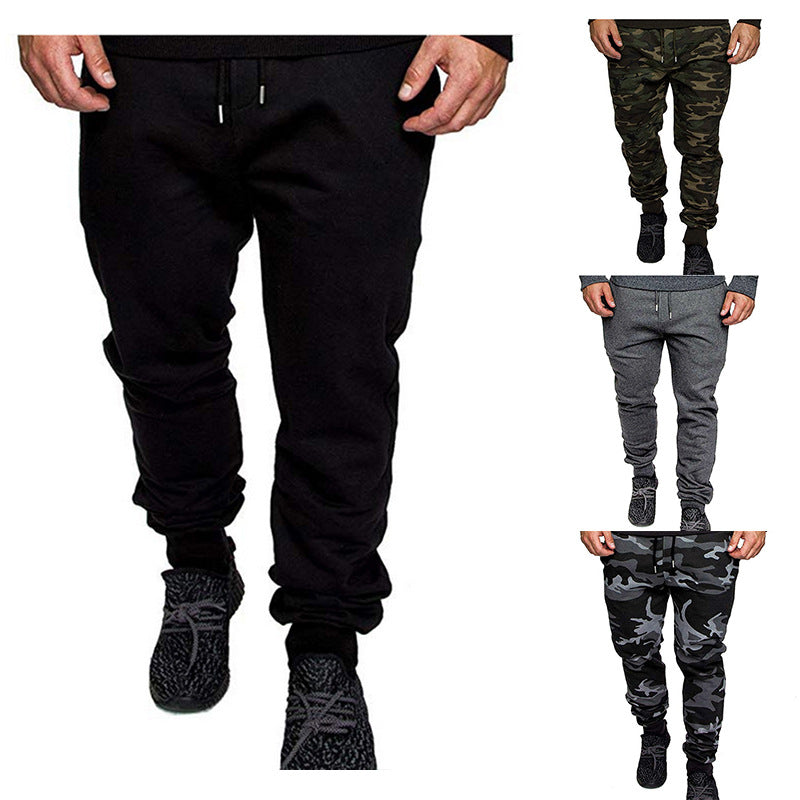 Men's Tapered Sweatpants made of cotton blend with elastic waistband, drawstring, and ribbed cuffs Chichicherry