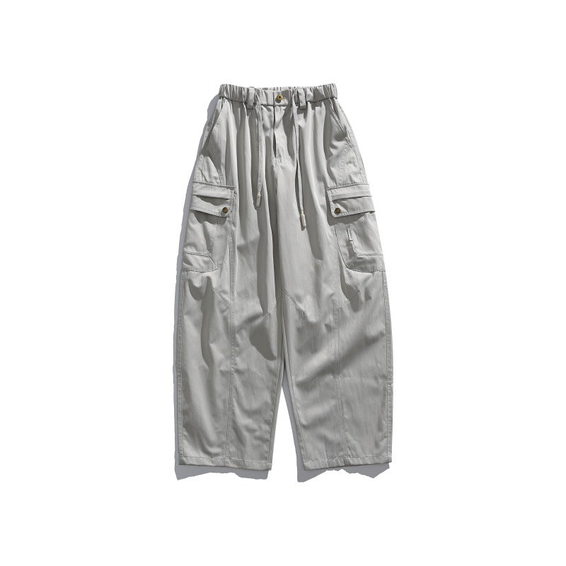 Men's cargo pants with elastic waistband, drawstring and multiple utility pockets Chichicherry