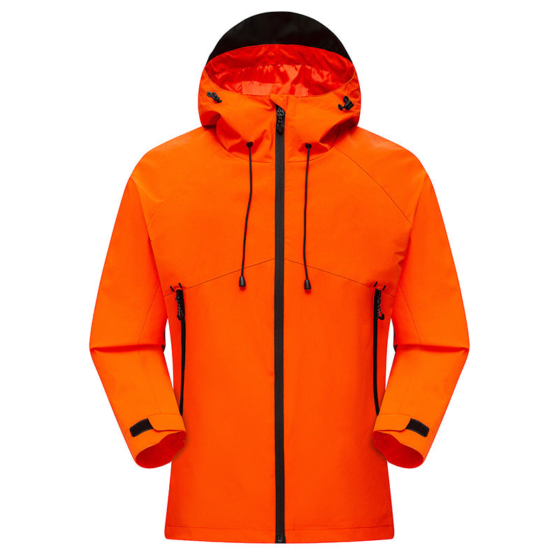 Men's Waterproof High-Visibility Shell Parka with Breathable Membrane, Adjustable Hood and Ventilation Chichicherry