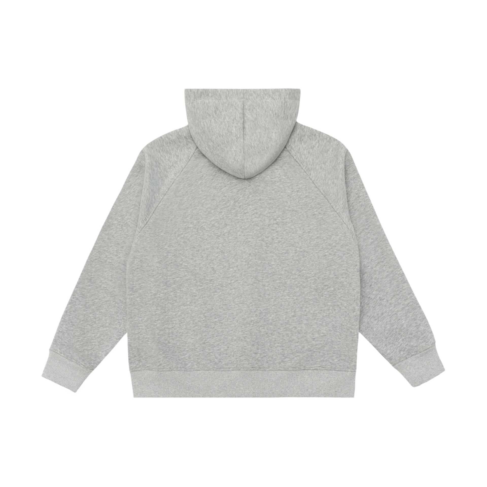 Unisex Oversize Zip Hoodie with Raglan Seams and Ribbed Cuffs Chichicherry