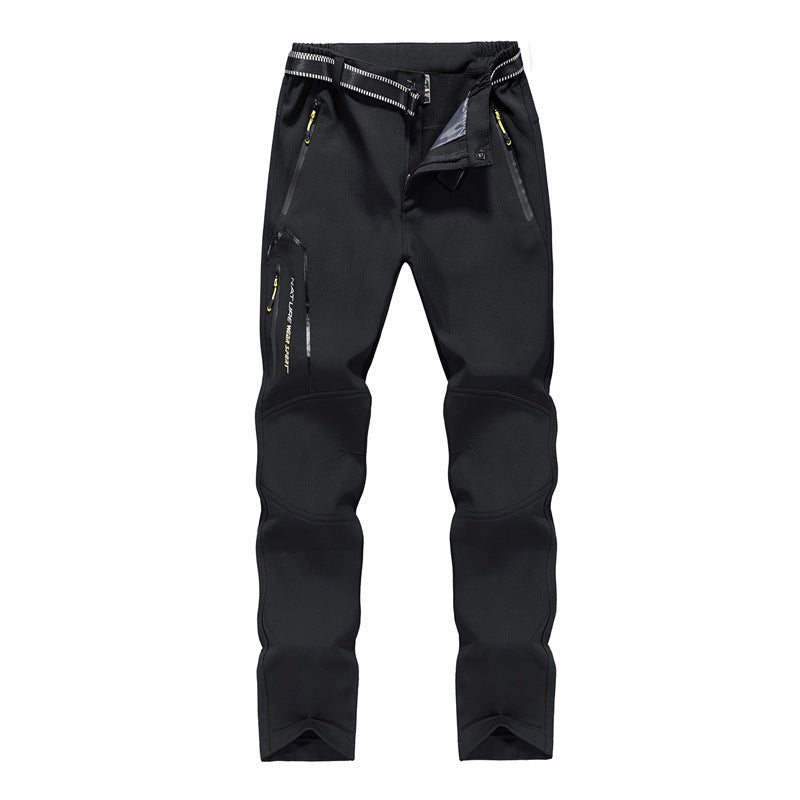 Women's softshell trekking pants with pre-shaped knee sections, water-repellent membrane, and zip pockets Chichicherry