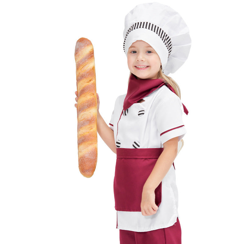 Girls cooking costume with high-quality apron and chef's hat Chichicherry