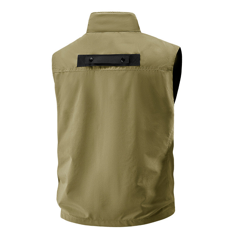 Men's tactical multifunctional vest with numerous multipurpose pockets, lightweight ripstop & mesh lining Chichicherry