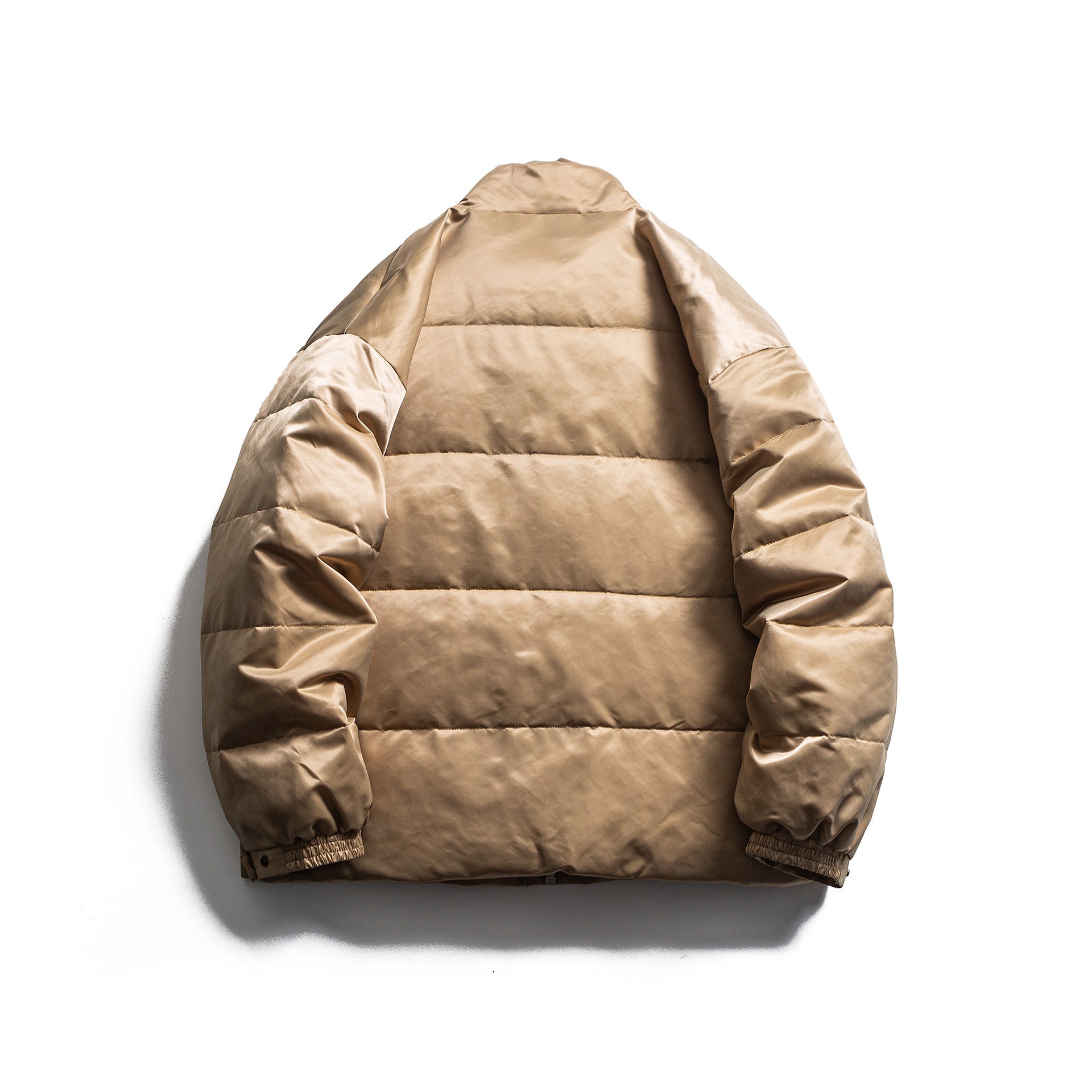 Men's Boxy Insulation Jacket in Field Style with Cargo Pockets and High Standing Collar Chichicherry